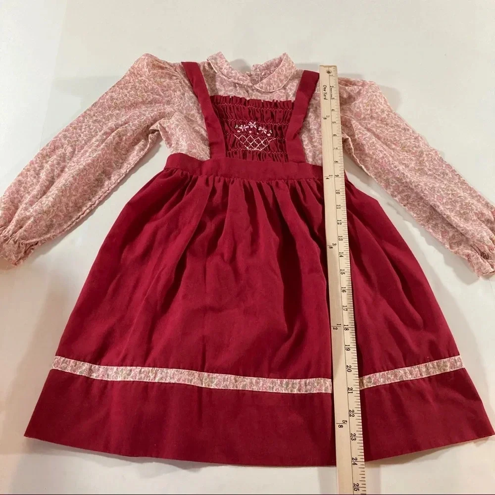 Vintage Polly Flinders Hand-smocked Dress. 6x